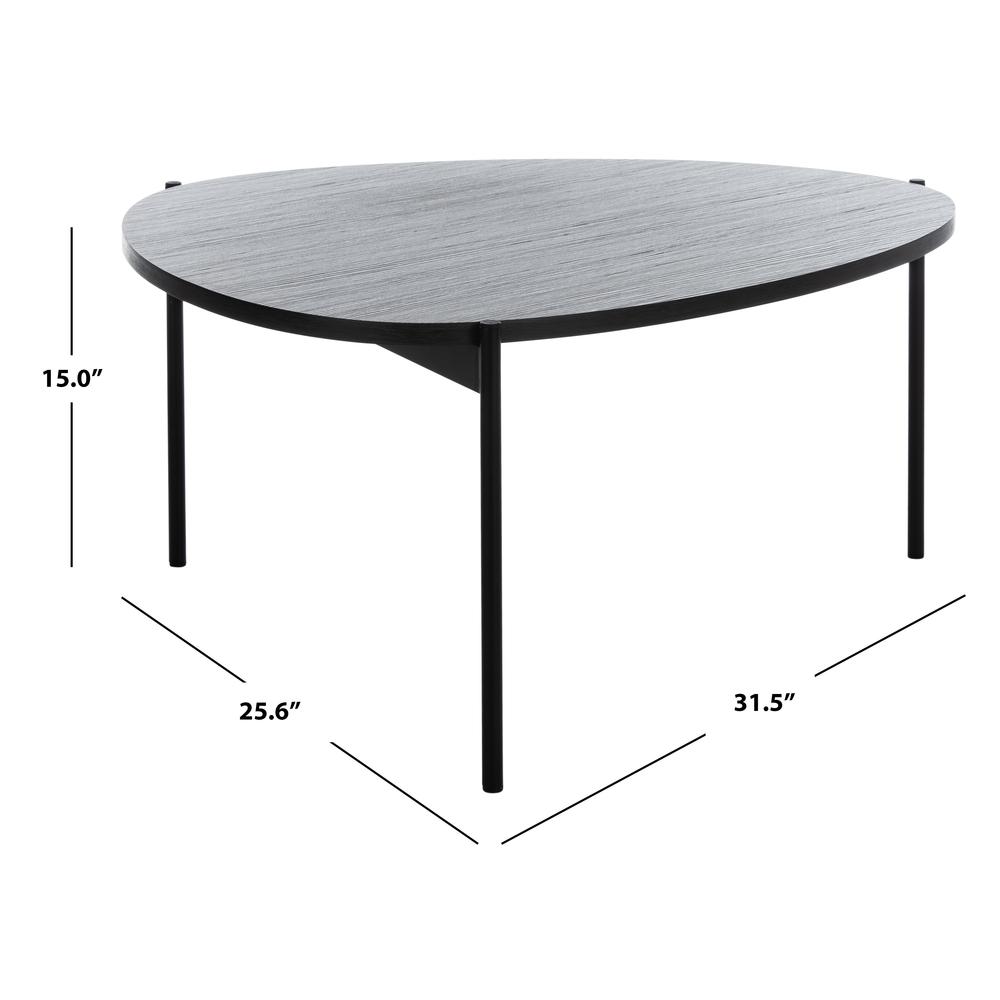 Sven Coffee Table, Dark Grey Oak/Black. Picture 4