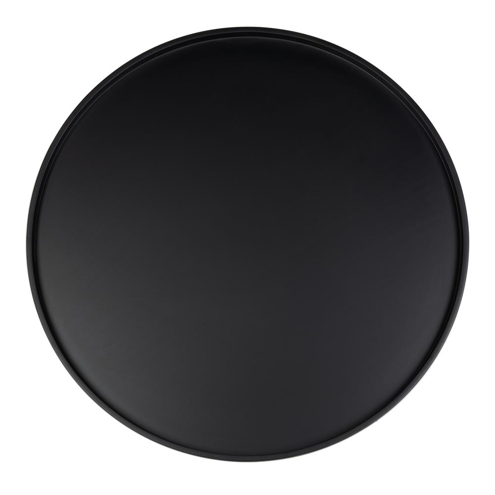 Fritz Round Tray Top Coffee Table, Black. Picture 7