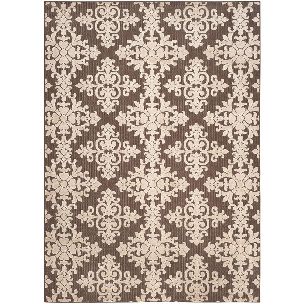 COTTAGE, BROWN / CREME, 8' X 11'-2", Area Rug. Picture 1