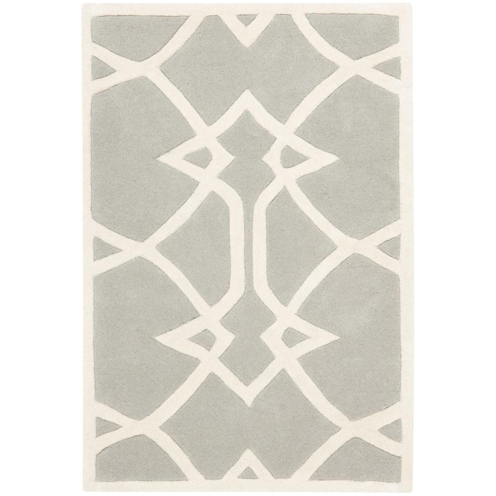 CAPRI, GREY / IVORY, 2' X 3', Area Rug, CPR343A-2. Picture 1