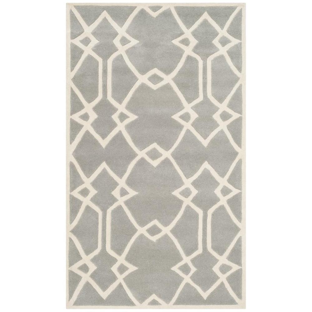 CAPRI, GREY / IVORY, 3' X 5', Area Rug, CPR343A-3. Picture 1