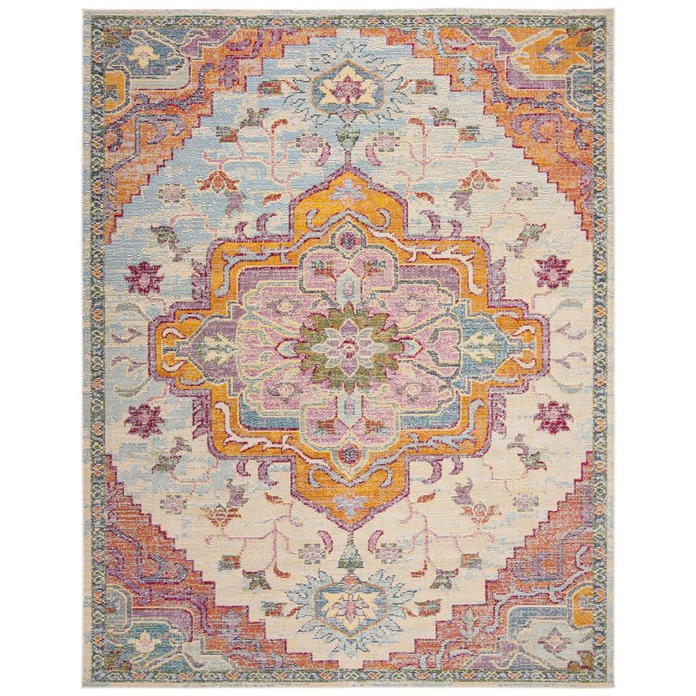 CRYSTAL, LIGHT BLUE / FUCHSIA, 8' X 10', Area Rug, CRS501B-8. Picture 1