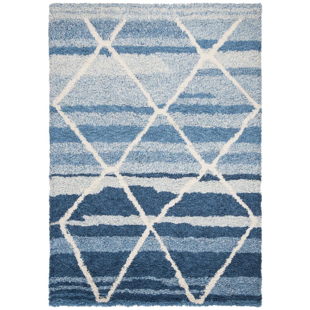 CASABLANCA, BLUE / IVORY, 5' X 8', Area Rug, CSB250M-5. Picture 1