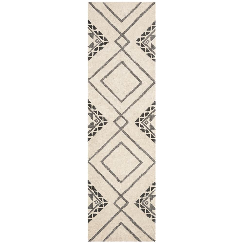 CASABLANCA, IVORY / GREY, 2'-3" X 8', Area Rug, CSB301A-28. Picture 1