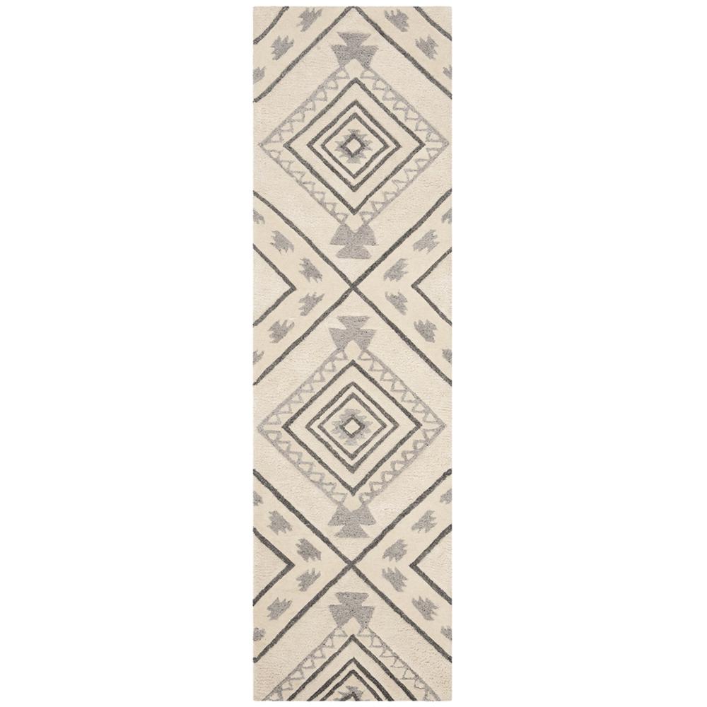 CASABLANCA, IVORY / GREY, 2'-3" X 8', Area Rug, CSB302A-28. Picture 1