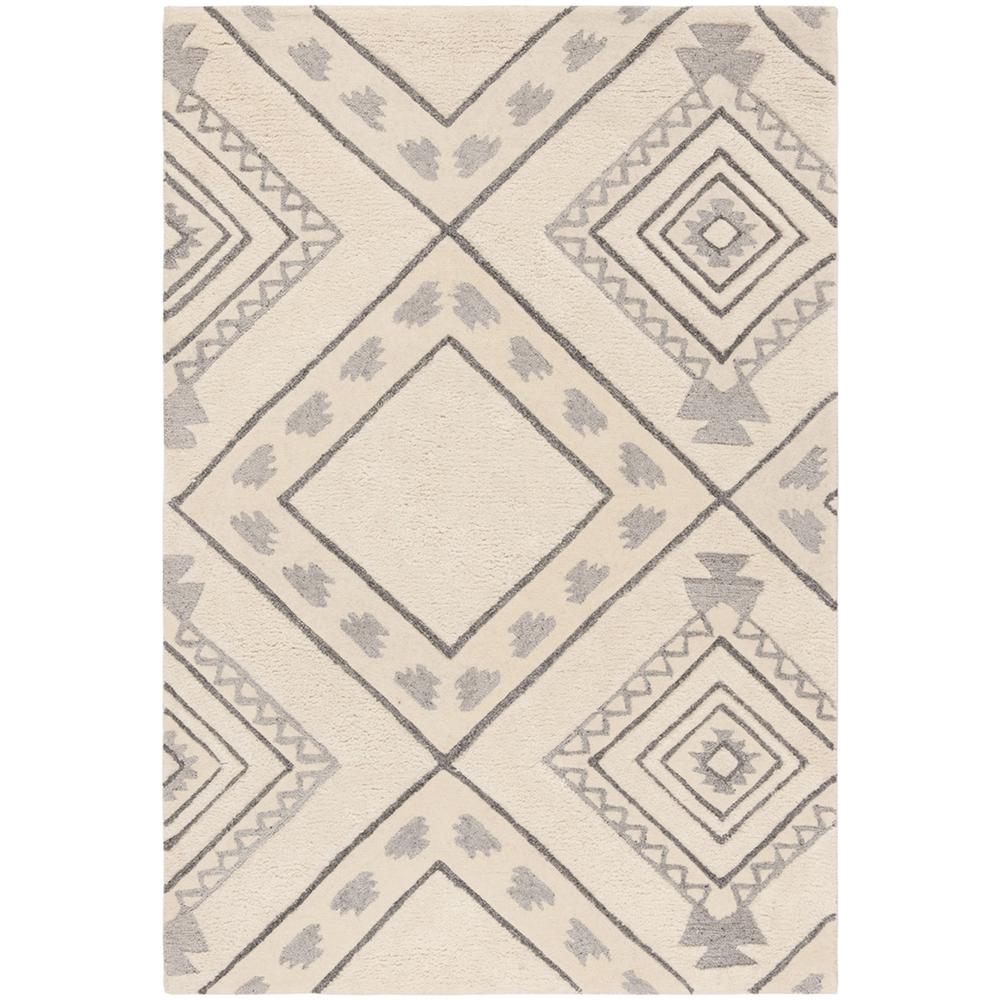 CASABLANCA, IVORY / GREY, 4' X 6', Area Rug, CSB302A-4. Picture 1