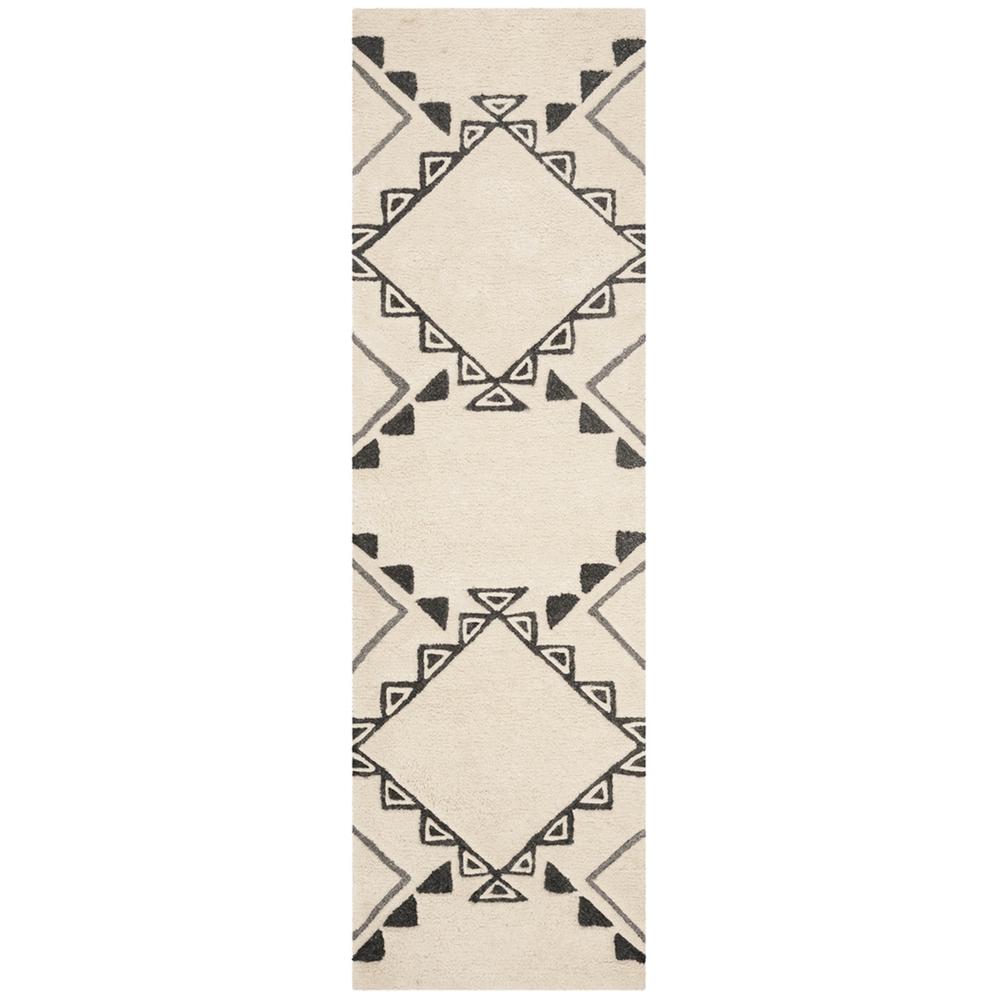 CASABLANCA, IVORY / GREY, 2'-3" X 8', Area Rug, CSB303A-28. Picture 1