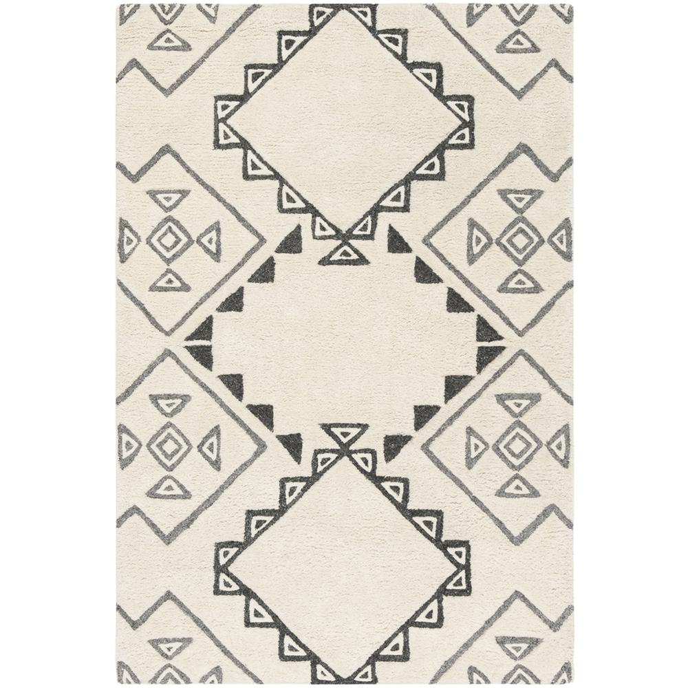 CASABLANCA, IVORY / GREY, 4' X 6', Area Rug, CSB303A-4. Picture 1