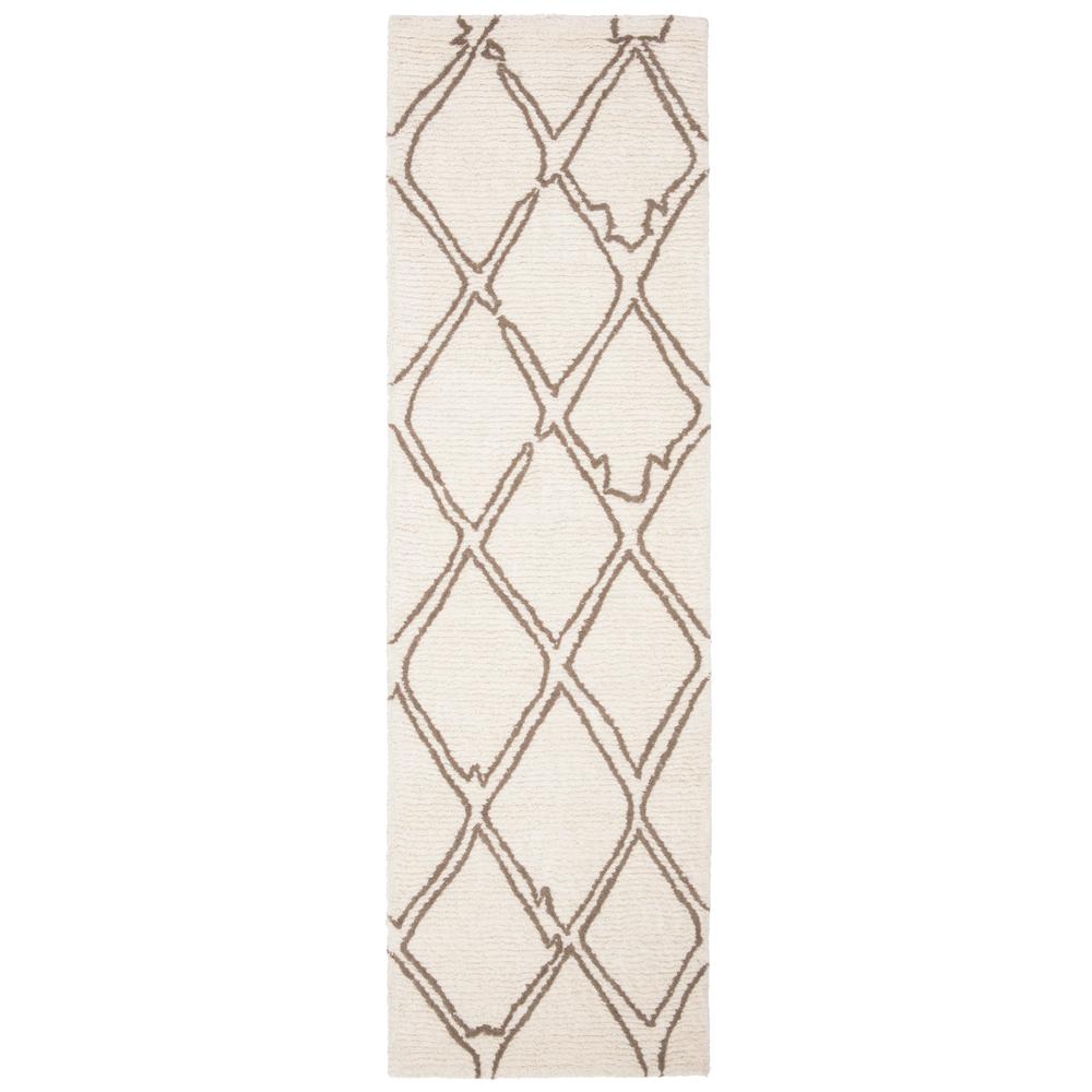 CASABLANCA, IVORY / GREY, 2'-3" X 8', Area Rug, CSB350F-28. Picture 1