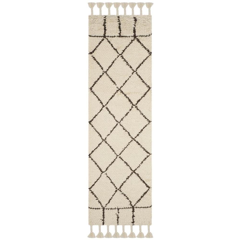CASABLANCA, IVORY / BROWN, 2'-3" X 8', Area Rug, CSB725A-28. Picture 1