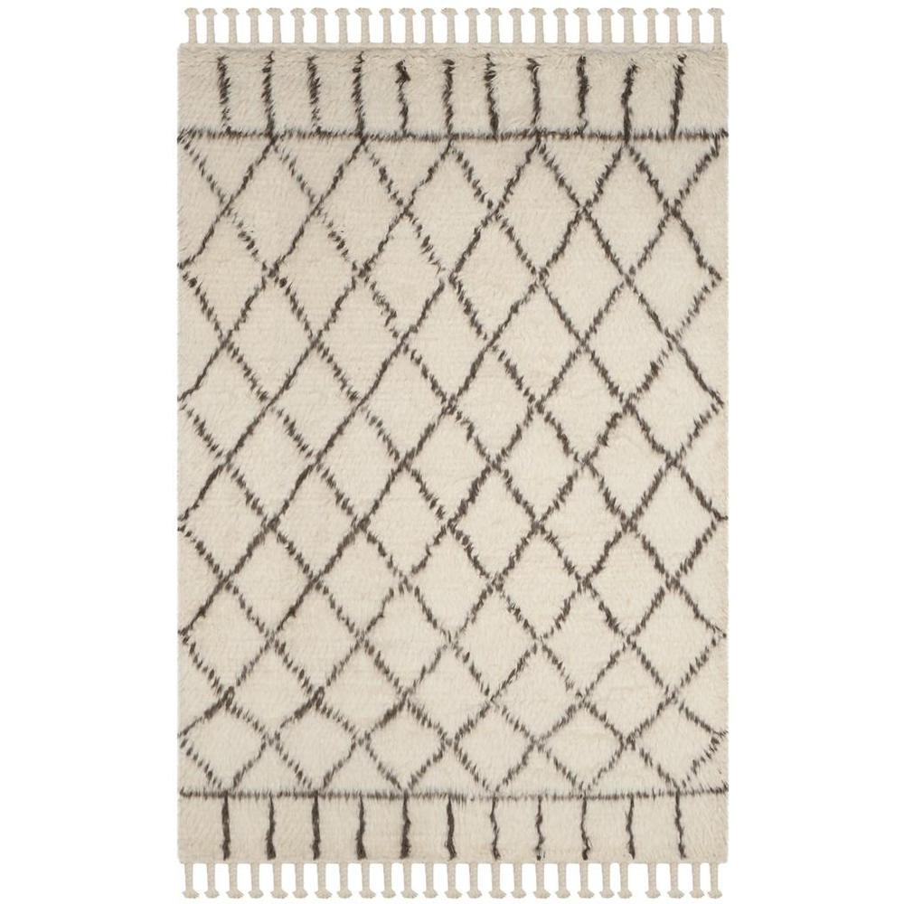 CASABLANCA, IVORY / BROWN, 6' X 9', Area Rug, CSB725A-6. Picture 1