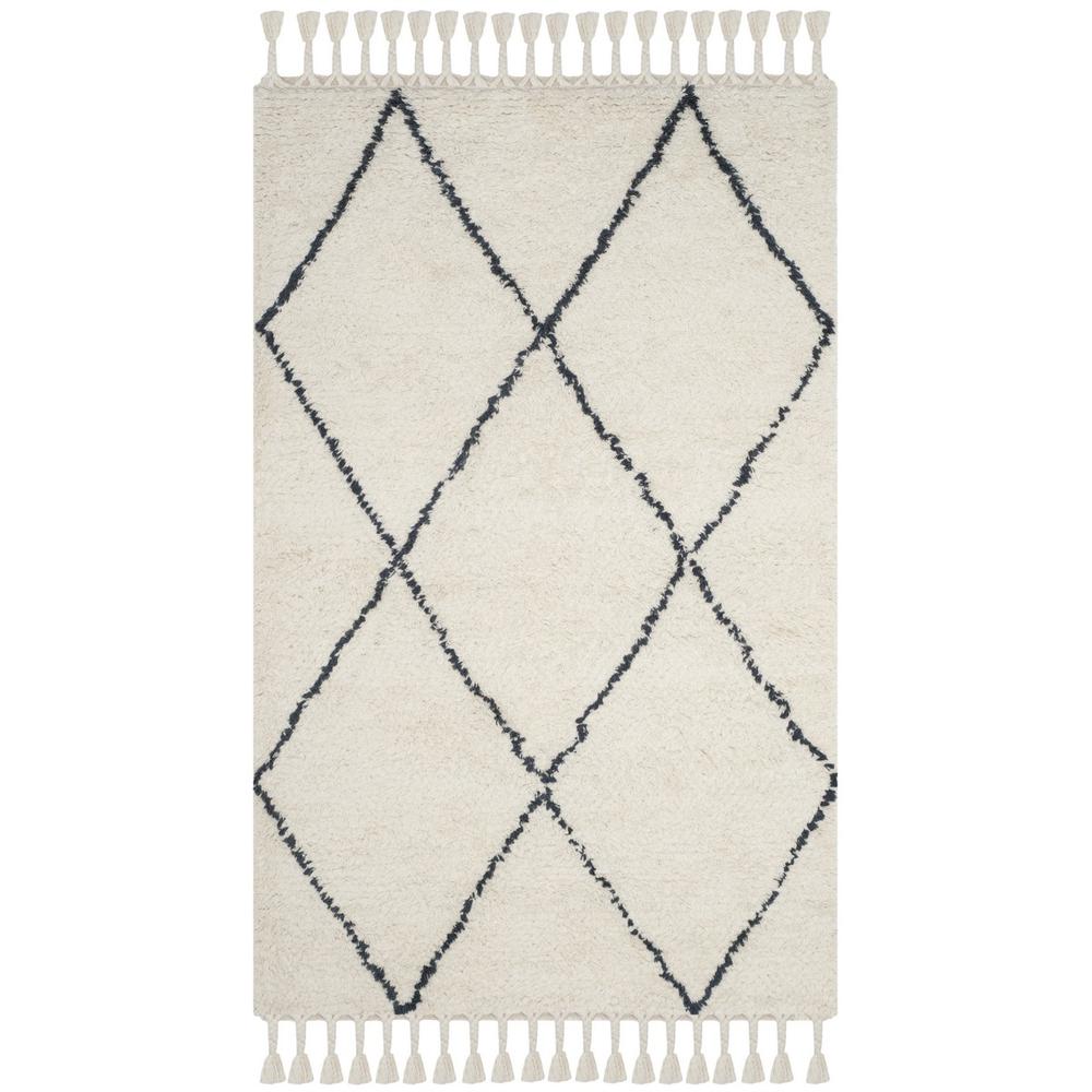 CASABLANCA, IVORY / GREY, 5' X 8', Area Rug, CSB726A-5. Picture 1