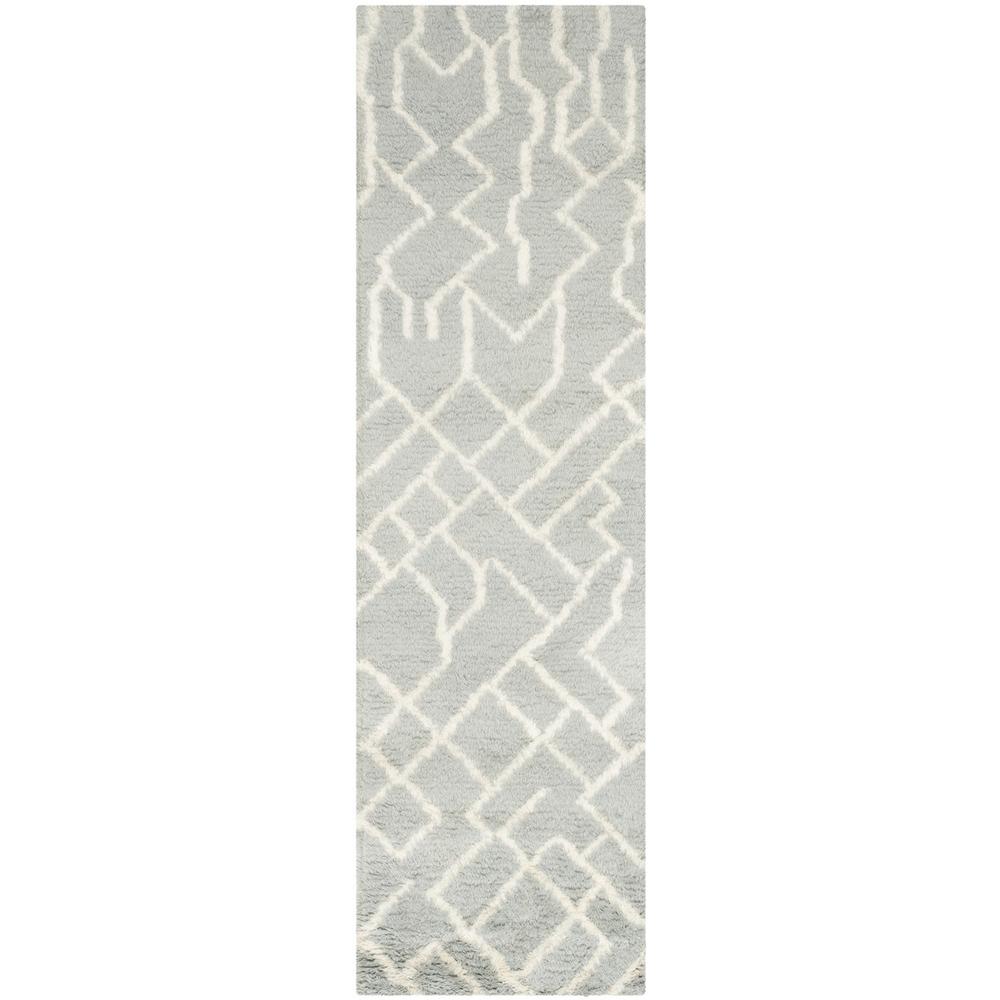 CASABLANCA, BLUE / IVORY, 2'-3" X 8', Area Rug, CSB810A-28. Picture 1