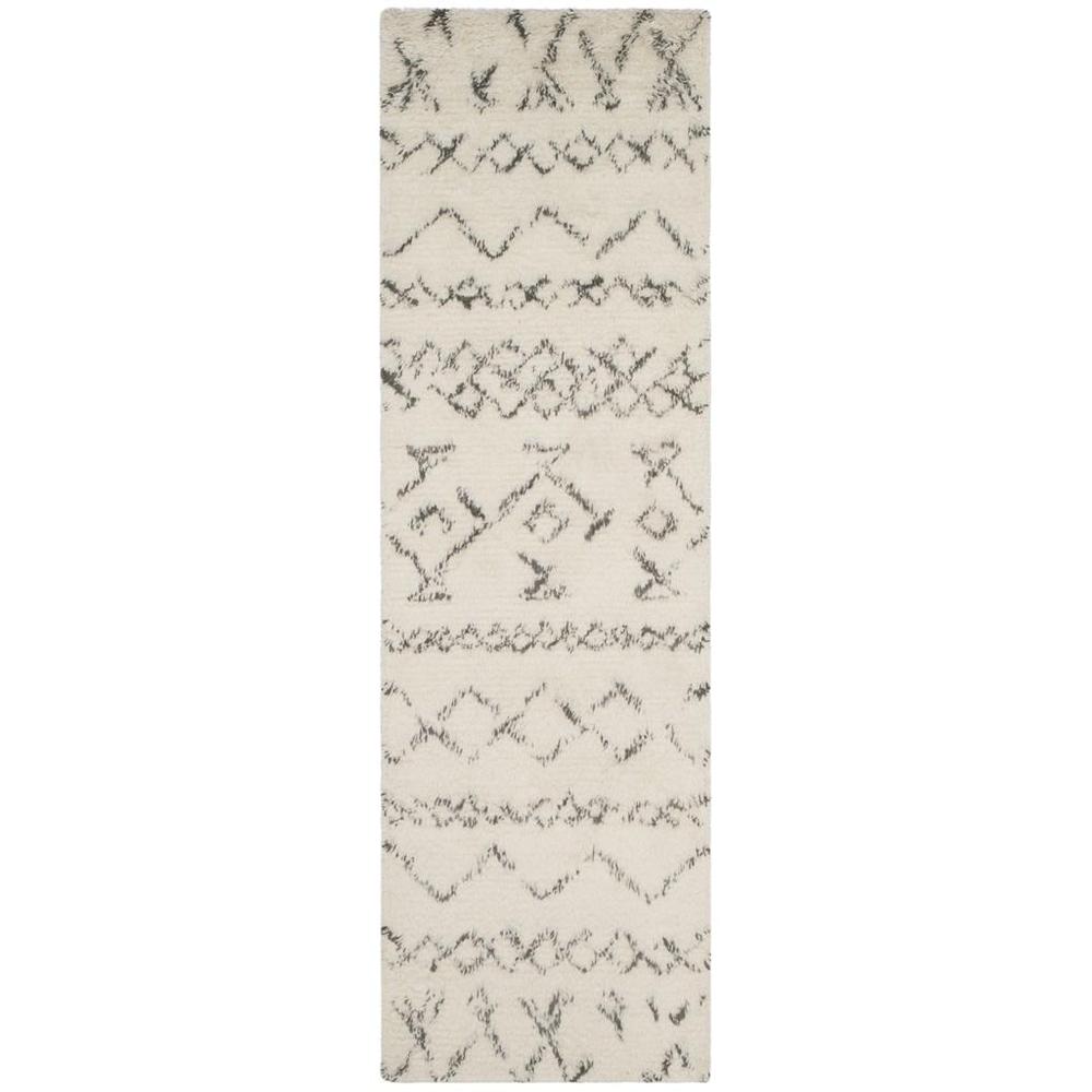 CASABLANCA, IVORY / GREY, 2'-3" X 8', Area Rug, CSB827B-28. Picture 1