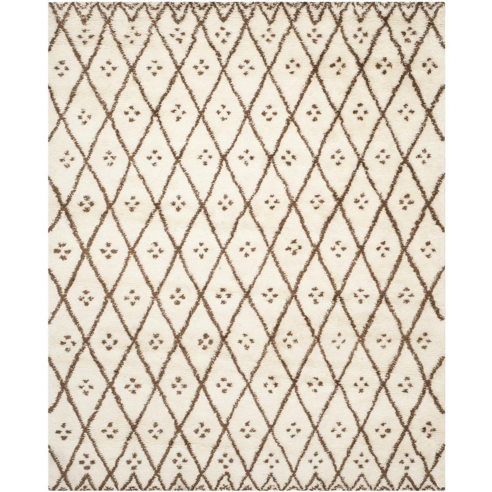 CASABLANCA, IVORY / DARK BROWN, 8' X 10', Area Rug, CSB839A-8. Picture 1