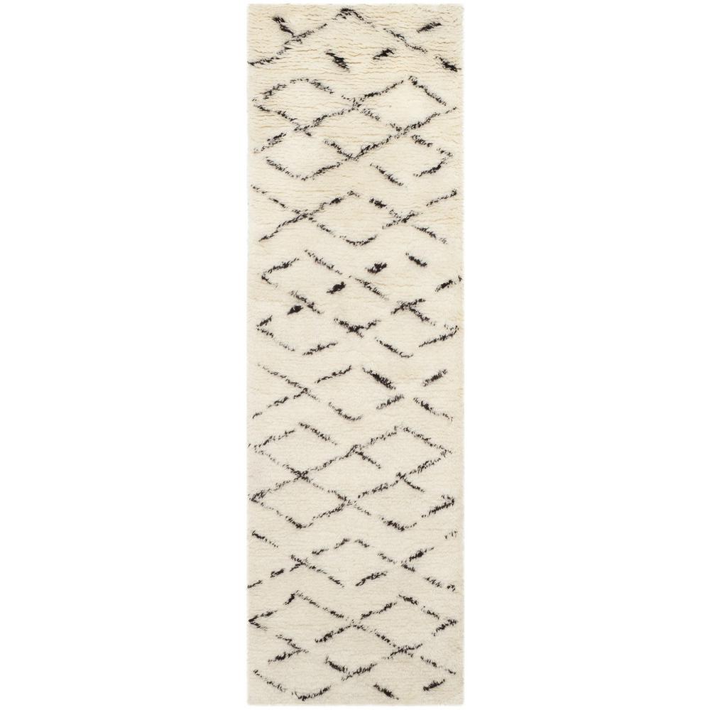 CASABLANCA, IVORY / BROWN, 2'-3" X 8', Area Rug, CSB847A-28. The main picture.