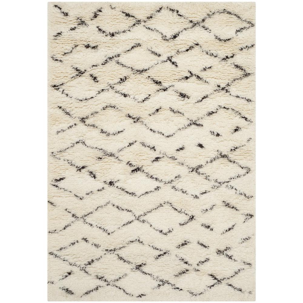CASABLANCA, IVORY / BROWN, 4' X 6', Area Rug, CSB847A-4. Picture 1