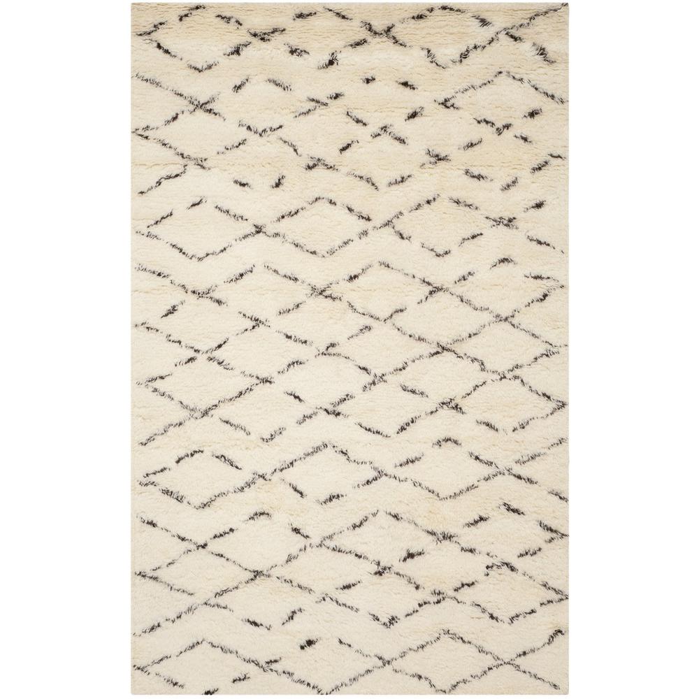 CASABLANCA, IVORY / BROWN, 6' X 9', Area Rug, CSB847A-6. Picture 1