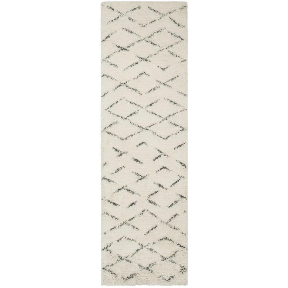 CASABLANCA, IVORY / GREY, 2'-3" X 8', Area Rug, CSB847B-28. Picture 1