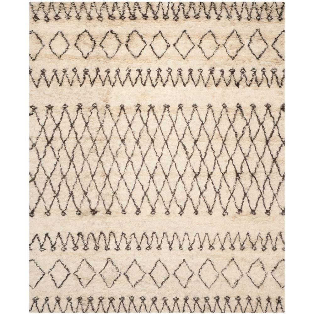 CASABLANCA, IVORY / DARK BROWN, 8' X 10', Area Rug, CSB851A-8. Picture 1