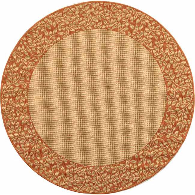COURTYARD, NATURAL / TERRA, 5'-3" X 5'-3" Round, Area Rug, CY0727-3201-5R. Picture 4