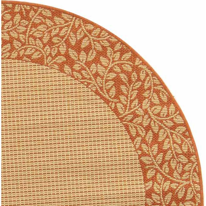 COURTYARD, NATURAL / TERRA, 5'-3" X 5'-3" Round, Area Rug, CY0727-3201-5R. Picture 2