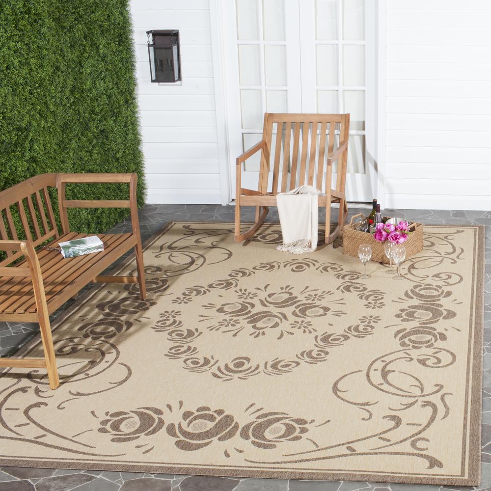 COURTYARD, NATURAL / BROWN, 8' X 11', Area Rug, CY1893-3001-8. Picture 5