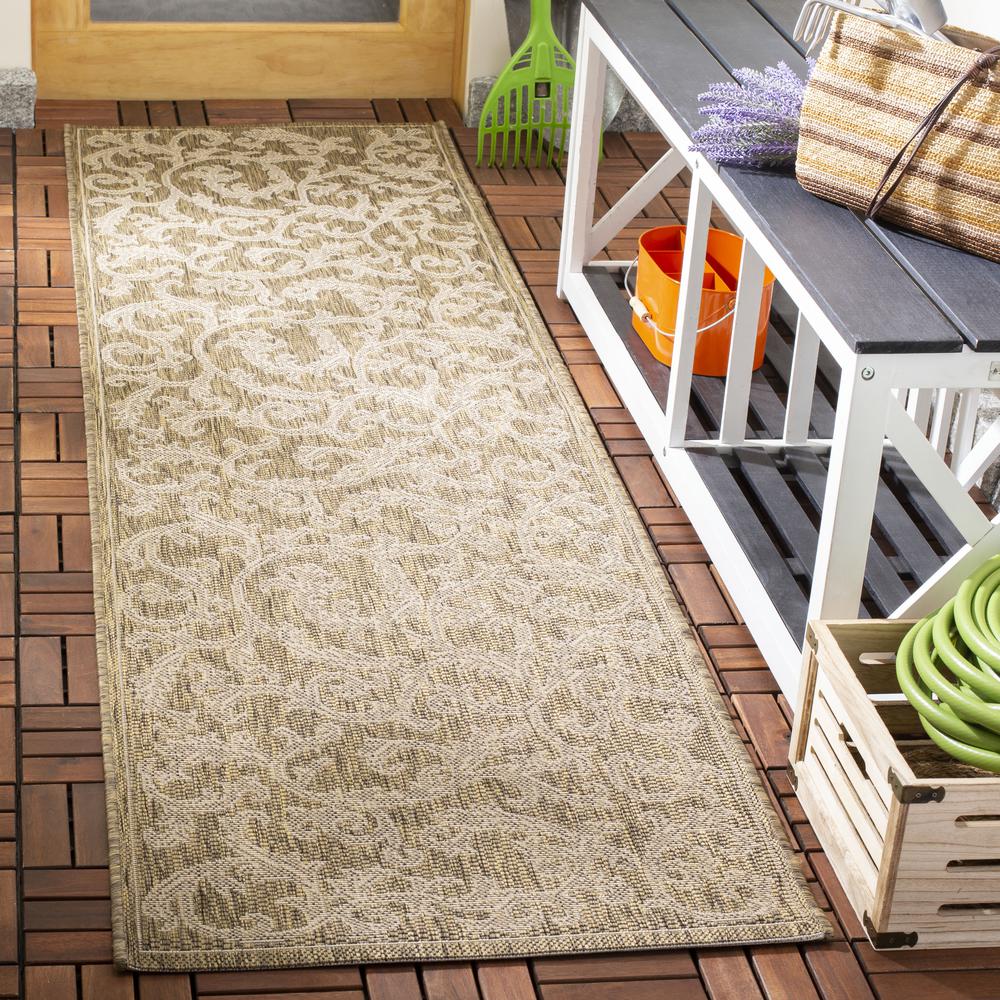 COURTYARD, BROWN / NATURAL, 2' X 3'-7", Area Rug, CY2653-3009-2. Picture 11