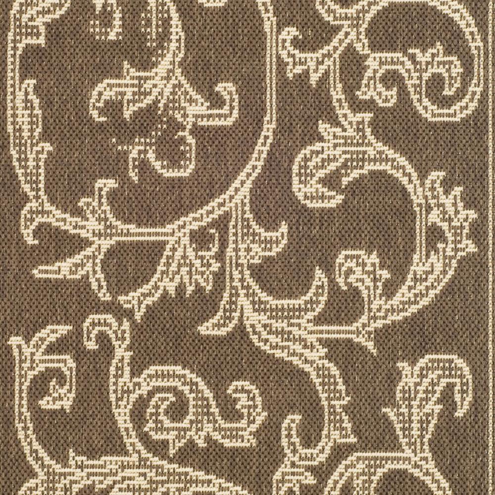 COURTYARD, BROWN / NATURAL, 2' X 3'-7", Area Rug, CY2653-3009-2. Picture 3