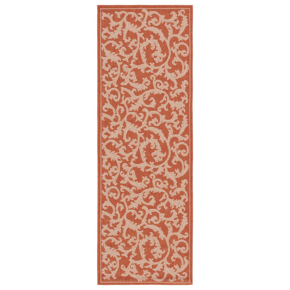 COURTYARD, TERRACOTTA / NATURAL, 2' X 3'-7", Area Rug, CY2653-3202-2. Picture 5