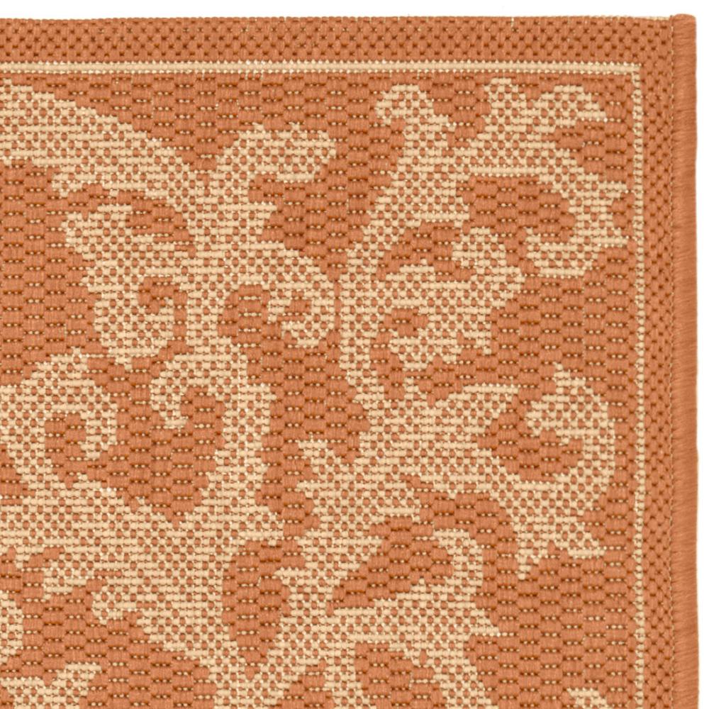 COURTYARD, TERRACOTTA / NATURAL, 2' X 3'-7", Area Rug, CY2653-3202-2. Picture 3