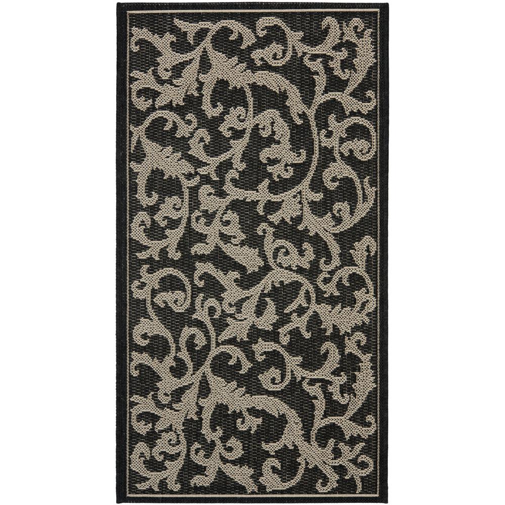 COURTYARD, BLACK / SAND, 2' X 3'-7", Area Rug, CY2653-3908-2. Picture 2