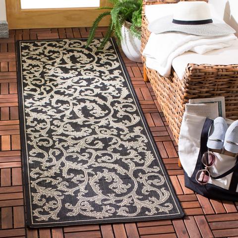 COURTYARD, BLACK / SAND, 2' X 3'-7", Area Rug, CY2653-3908-2. Picture 10