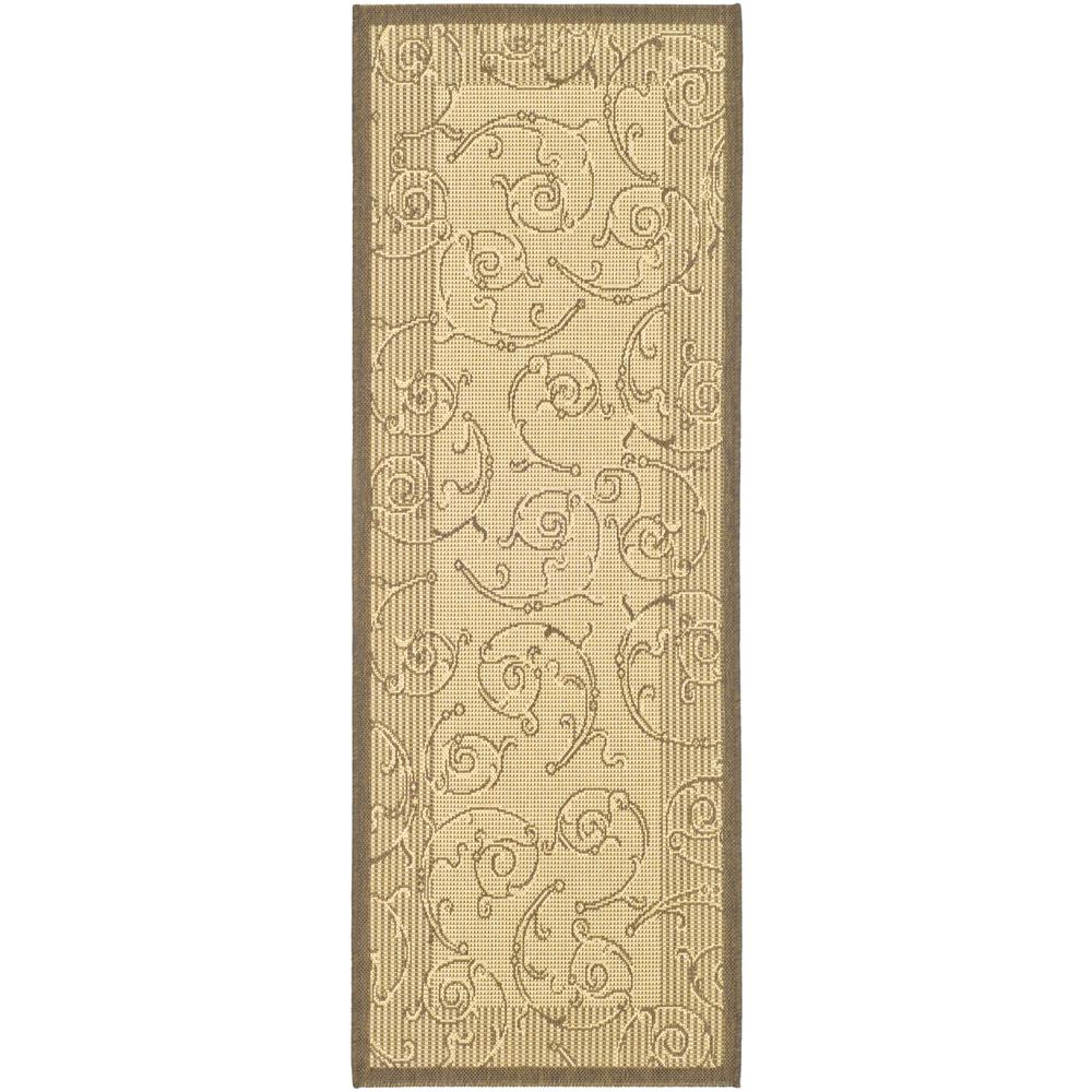 COURTYARD, NATURAL / BROWN, 2'-3" X 6'-7", Area Rug, CY2665-3001-27. Picture 1