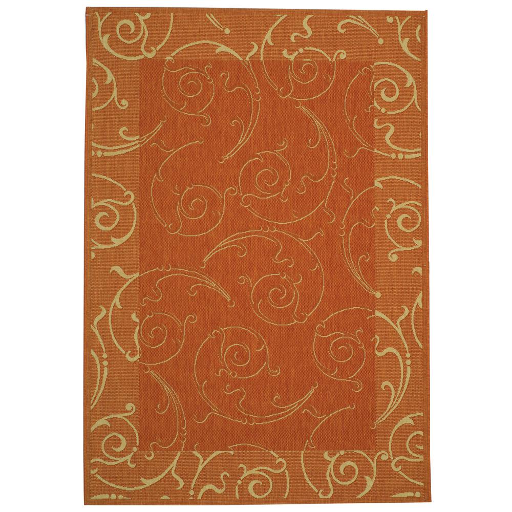 COURTYARD, NATURAL / TERRA, 5'-3" X 7'-7", Area Rug, CY2665-3201-5. Picture 4