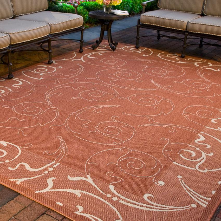 COURTYARD, NATURAL / TERRA, 8' X 11', Area Rug, CY2665-3201-8. Picture 3