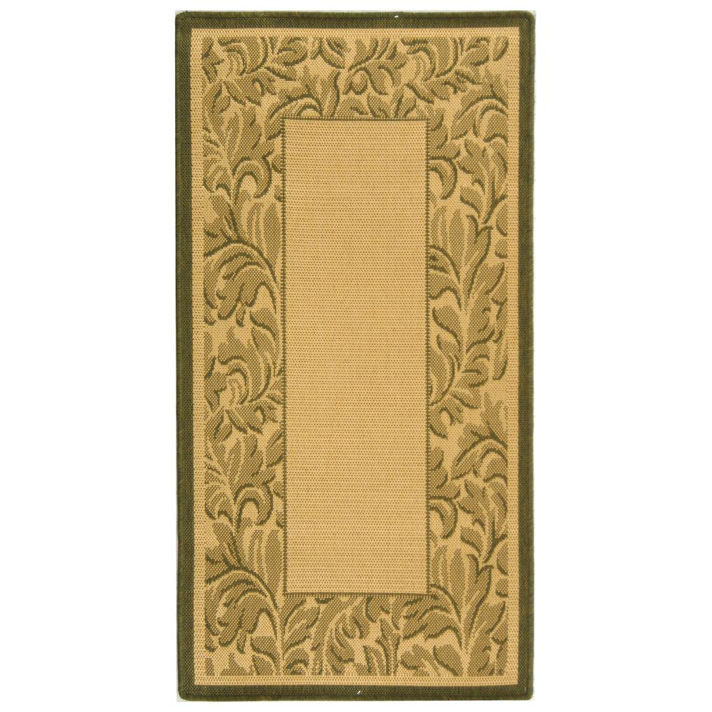 COURTYARD, NATURAL / OLIVE, 2'-7" X 5', Area Rug, CY2666-1E01-3. Picture 1