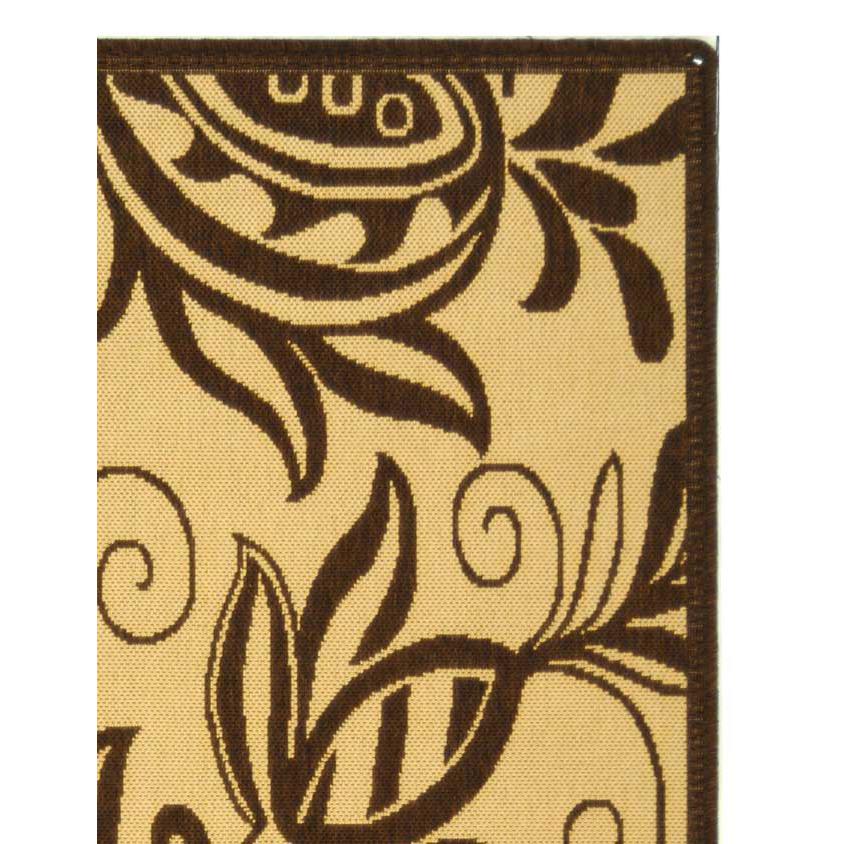COURTYARD, NATURAL / BROWN, 4' X 5'-7", Area Rug, CY2961-3001-4. Picture 3