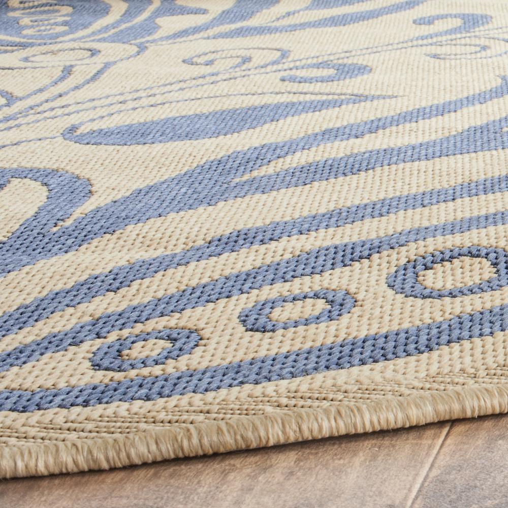 COURTYARD, NATURAL / BLUE, 5'-3" X 7'-7", Area Rug, CY2961-3101-5. Picture 8