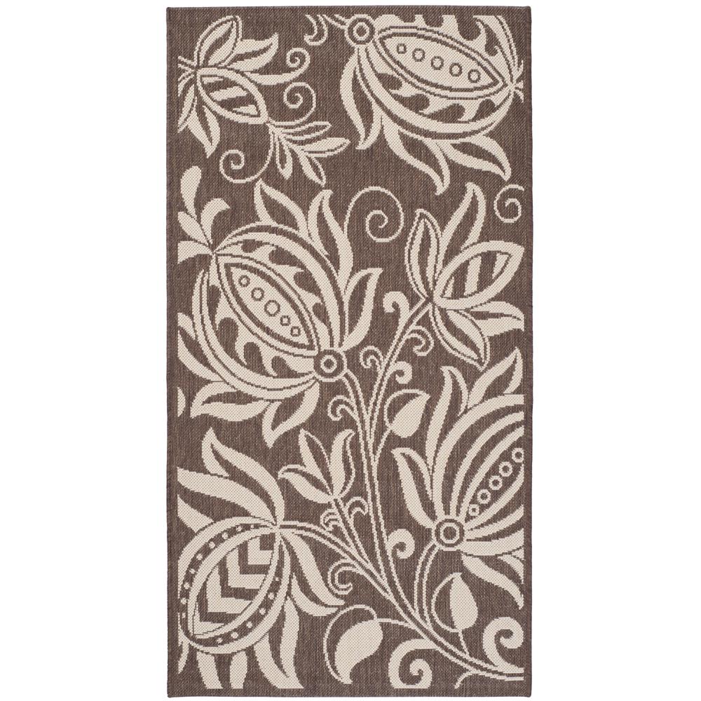 COURTYARD, CHOCOLATE / NATURAL, 2'-7" X 5', Area Rug, CY2961-3409-3. Picture 1