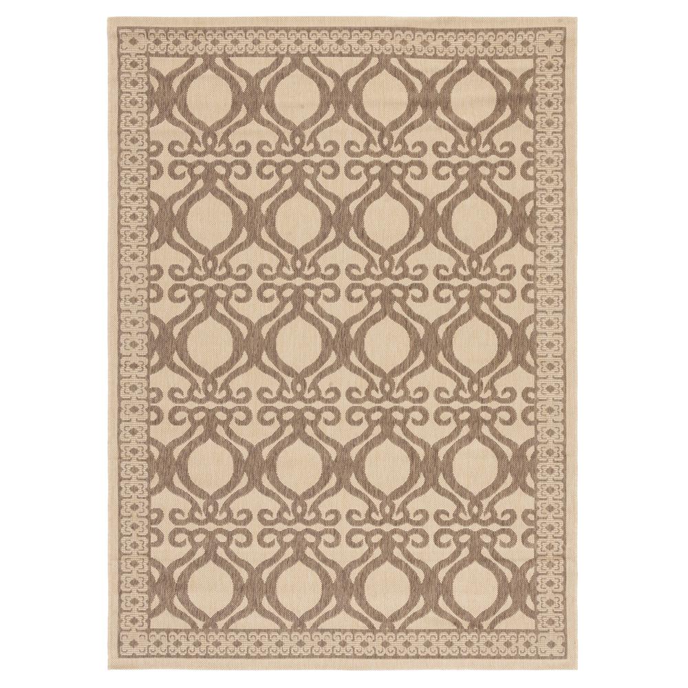 COURTYARD, NATURAL / BROWN, 5'-3" X 7'-7", Area Rug, CY3040-3001-5. Picture 3