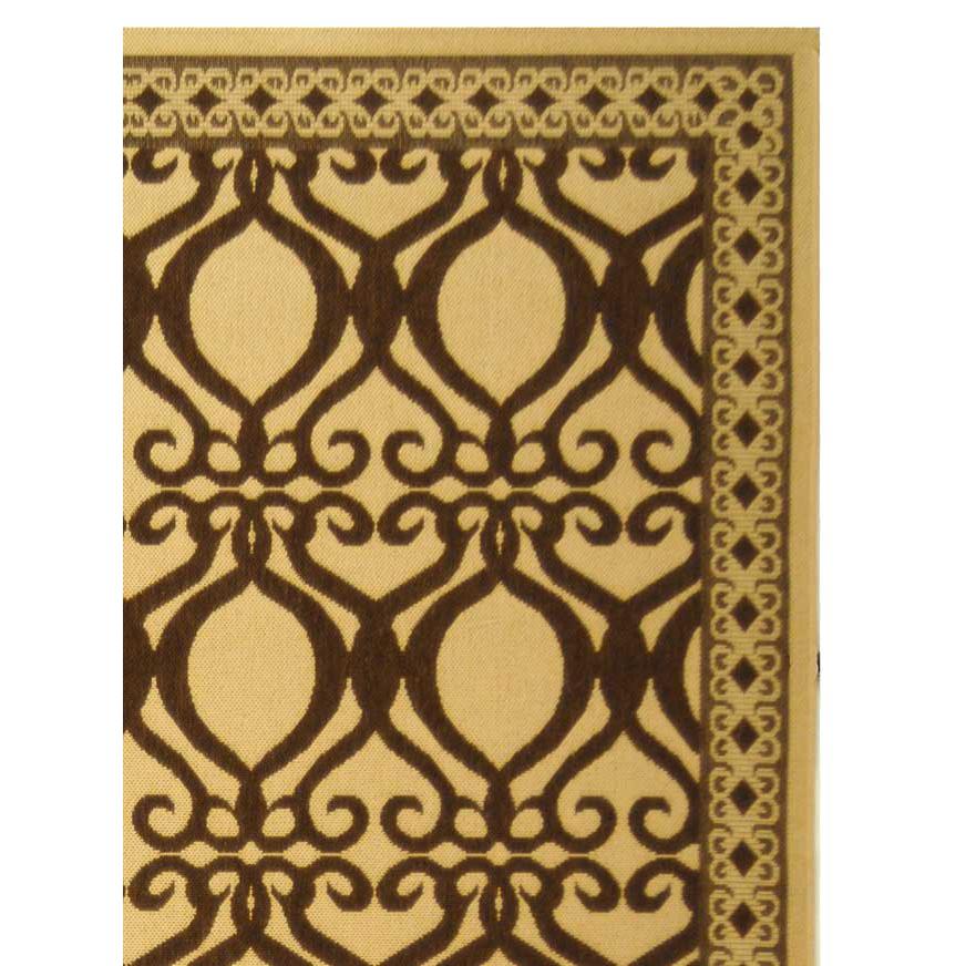 COURTYARD, NATURAL / BROWN, 6'-7" X 9'-6", Area Rug, CY3040-3001-6. Picture 2