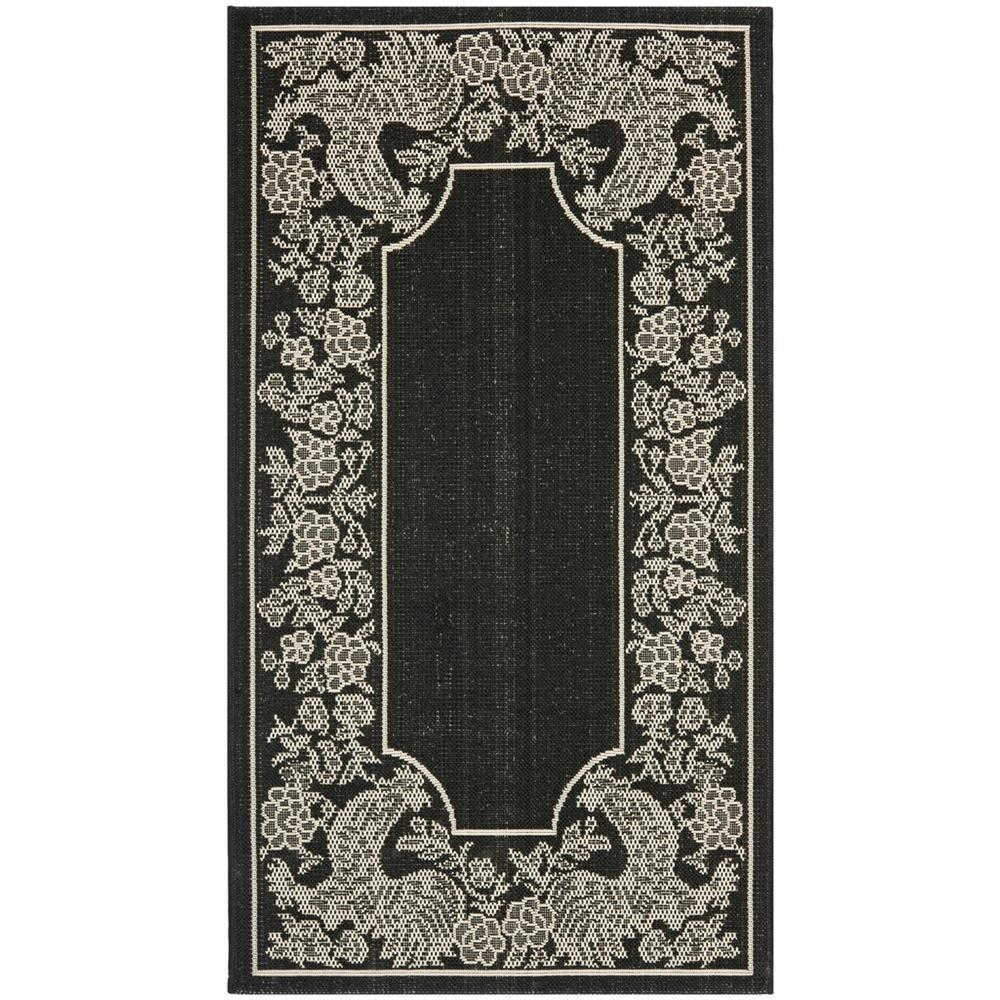 COURTYARD, BLACK / SAND, 2' X 3'-7", Area Rug, CY3305-3908-2. Picture 1