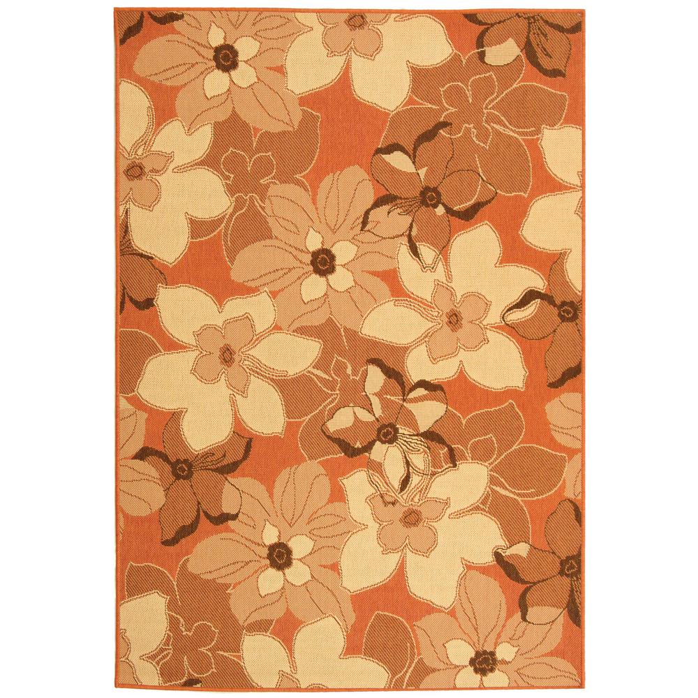 COURTYARD, TERRA NATURAL / BROWN, 4' X 5'-7", Area Rug, CY4022C-4. Picture 1
