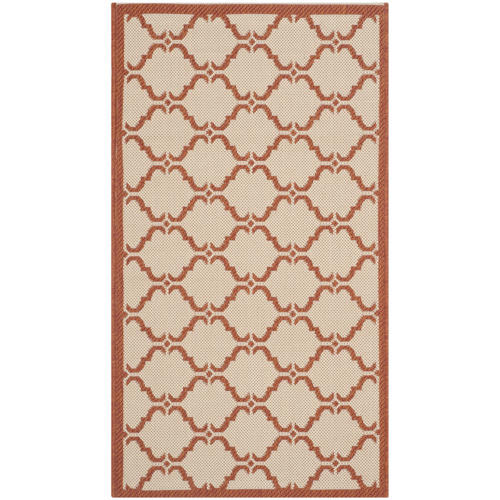COURTYARD, BEIGE / TERRACOTTA, 2' X 3'-7", Area Rug, CY6009-231-2. Picture 2