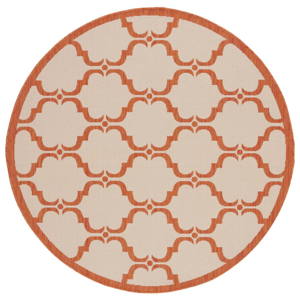 COURTYARD, BEIGE / TERRACOTTA, 5'-3" X 7'-7", Area Rug, CY6009-231-5. Picture 5