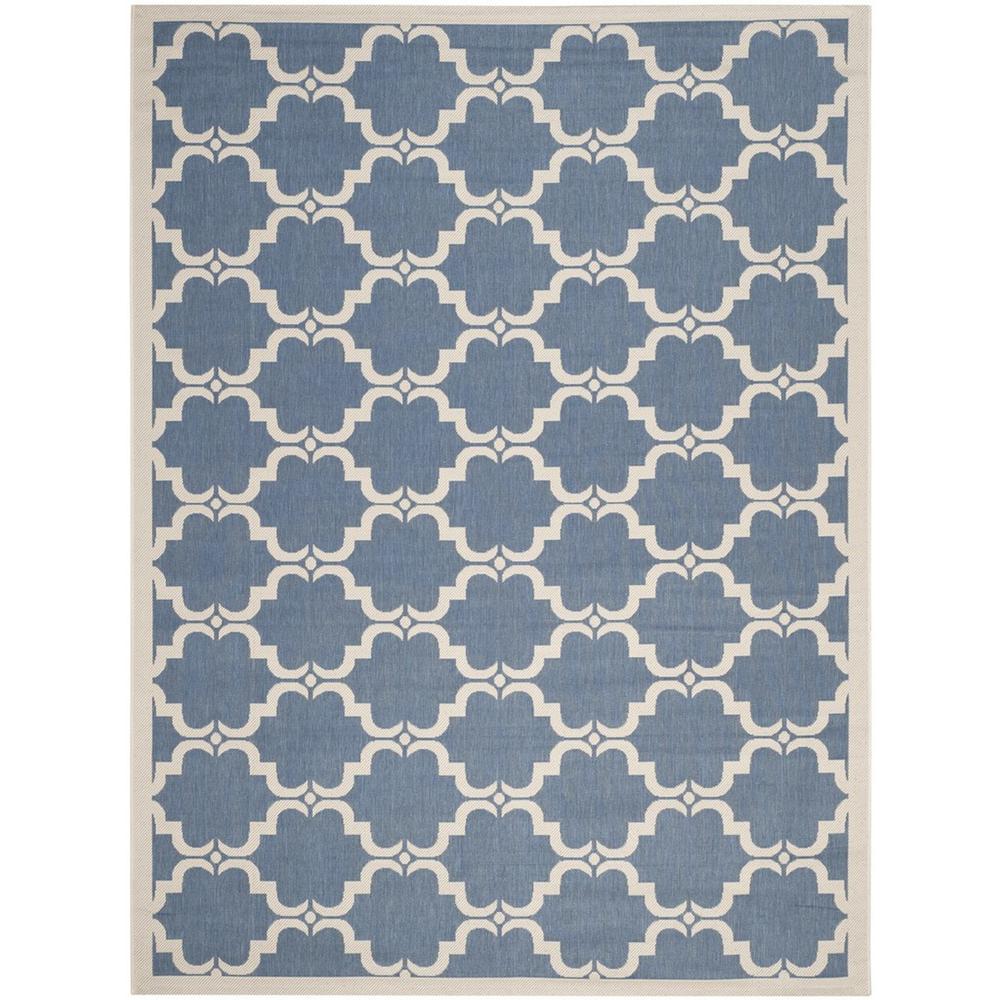 COURTYARD, BLUE / BEIGE, 8' X 11', Area Rug, CY6009-243-8. Picture 1