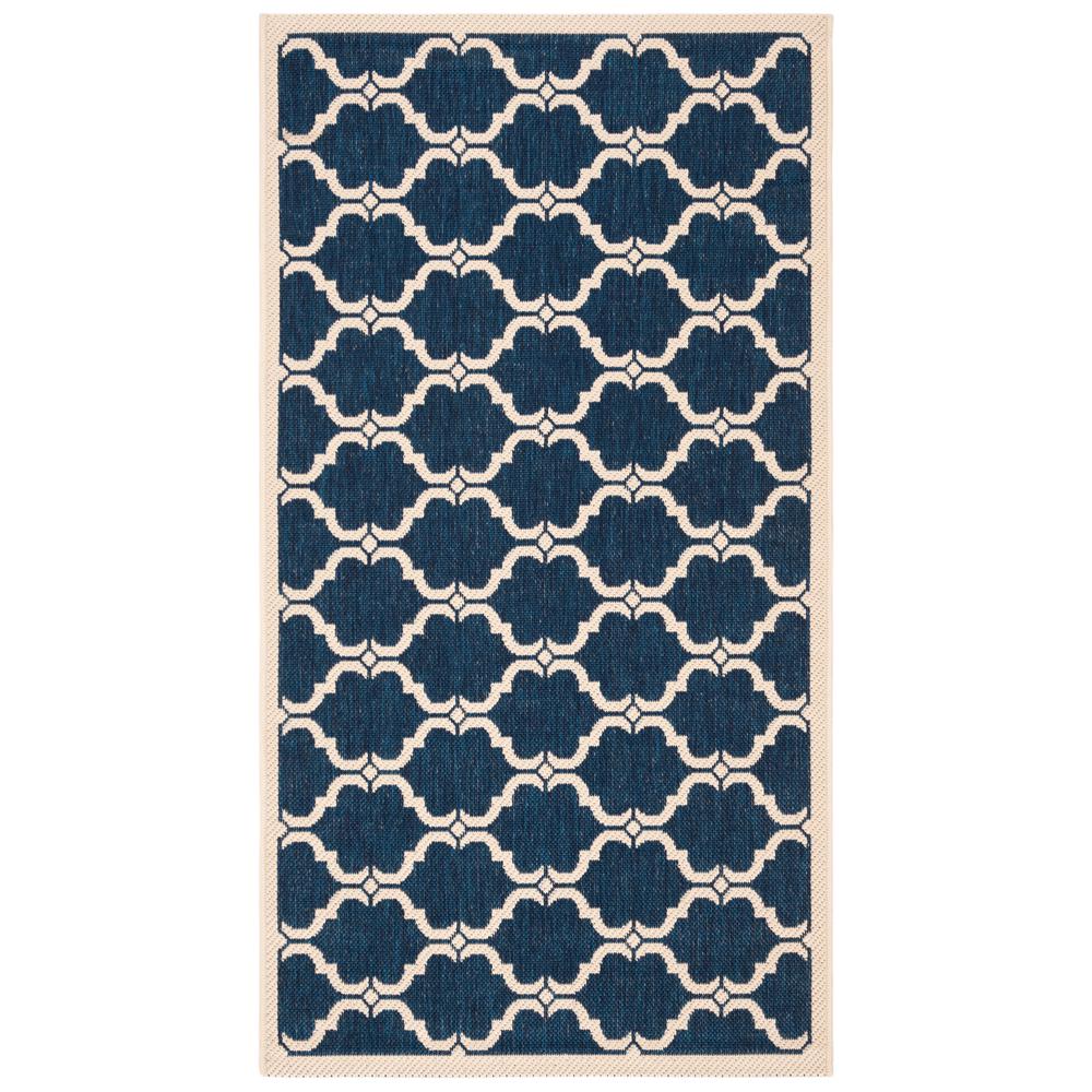 COURTYARD, NAVY / BEIGE, 2'-7" X 5', Area Rug, CY6009-268-3. The main picture.