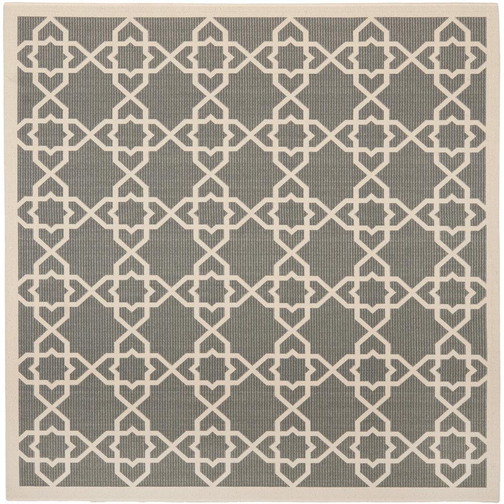 COURTYARD, GREY / BEIGE, 6'-7" X 6'-7" Square, Area Rug, CY6032-246-7SQ. Picture 1