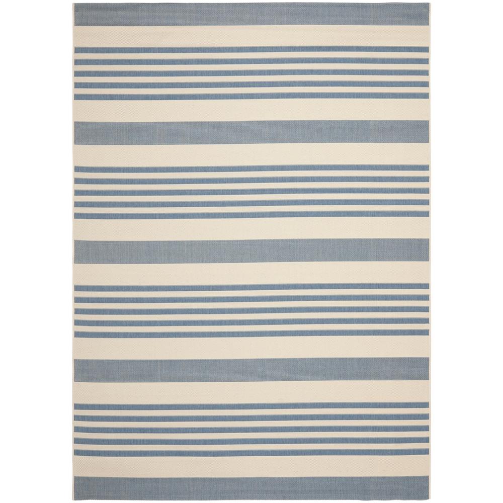 COURTYARD, BEIGE / BLUE, 8' X 11', Area Rug, CY6062-233-8. Picture 1